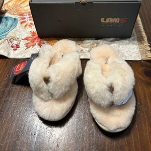 Lamp Sheepskin Slippers